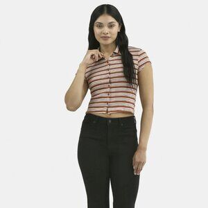 No Boundaries Cropped Polo Shirt